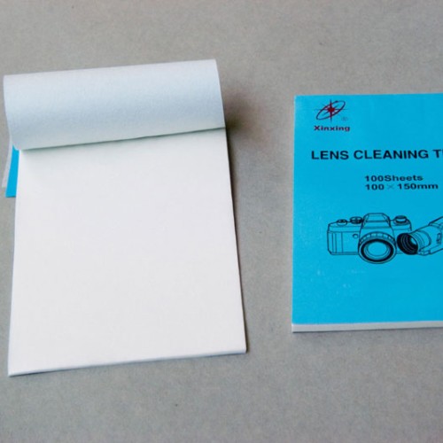 Lens cleaning paper, lens cleaning tissue